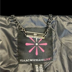 Isaac Mizrahi Black Chain Detail Jacket